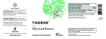 Thorne Olive Leaf Extract - supplement