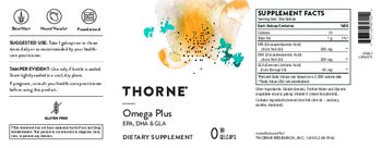 Thorne Omega Plus - supplement