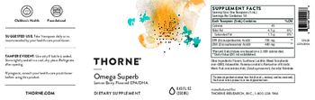 Thorne Omega Superb Lemon Berry Flavored - supplement
