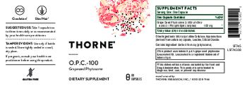 Thorne O.P.C.-100 - supplement