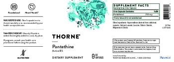 Thorne Pantethine - supplement
