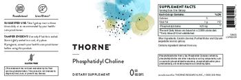 Thorne Phosphatidyl Choline - supplement
