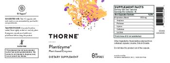 Thorne Plantizyme - supplement