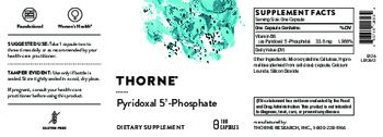 Thorne Pyridoxal 5'- Phosphate - supplement