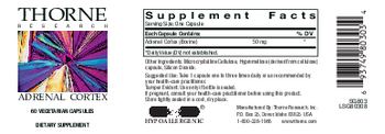 Thorne Research Adrenal Cortex - supplement