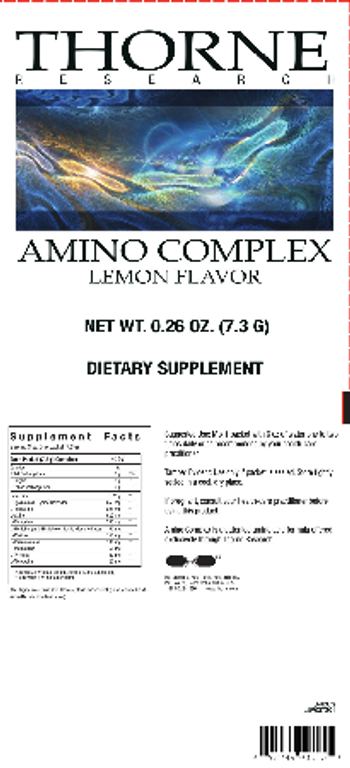 Thorne Research Amino Complex Lemon Flavor - supplement