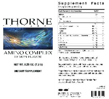 Thorne Research Amino Complex Lemon Flavor - supplement