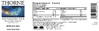 Thorne Research Amino Complex Lemon Flavor - supplement