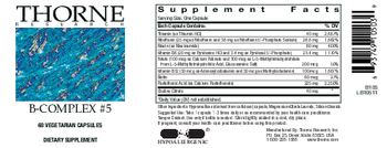 Thorne Research B-Complex #5 - supplement