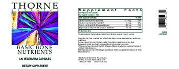 Thorne Research Basic Bone Nutrients - supplement