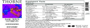 Thorne Research Basic Detox Nutrients - supplement
