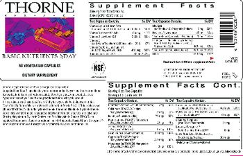 Thorne Research Basic Nutrients 2/Day - supplement