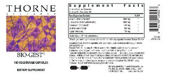 Thorne Research Bio-Gest - supplement