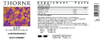 Thorne Research B.P.P. Betaine/Pepsin/Pancreatin - supplement
