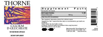 Thorne Research Calcium D-Glucarate - supplement