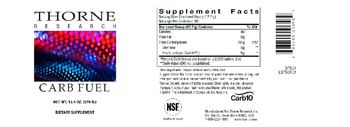 Thorne Research Carb Fuel - supplement