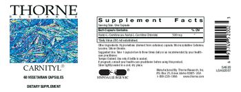 Thorne Research Carnityl - supplement