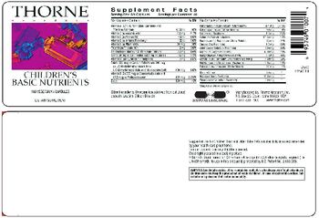 Thorne Research Children's Basic Nutrients - supplement