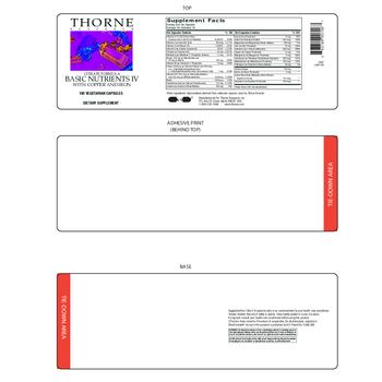 Thorne Research Citrate Formula Basic Nutrients IV With Copper And Iron - supplement