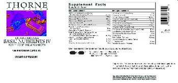 Thorne Research Citrate Formula Basic Nutrients IV With Copper And Iron - supplement