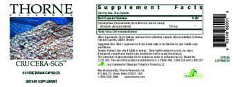 Thorne Research Crucera-SGS - supplement