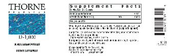 Thorne Research D-1,000 - supplement