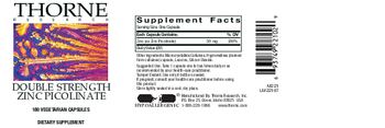 Thorne Research Double Strength Zinc Picolinate - supplement