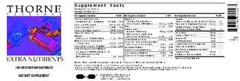 Thorne Research Extra Nutrients - supplement
