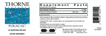 Thorne Research Folacal - supplement