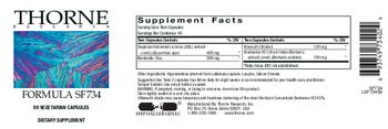 Thorne Research Formula SF734 - supplement