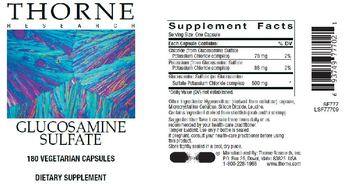 Thorne Research Glucosamine Sulfate - supplement