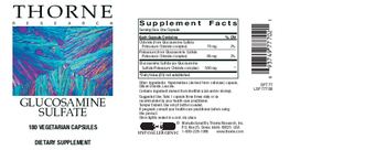 Thorne Research Glucosamine Sulfate - supplement