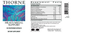 Thorne Research Heavy Metal Support - supplement