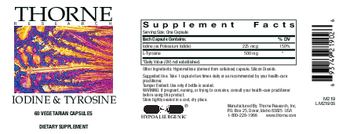Thorne Research Iodine & Tyrosine - supplement