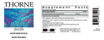 Thorne Research Isatis - supplement