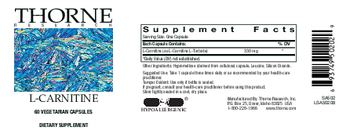 Thorne Research L-Carnitine - supplement
