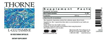 Thorne Research L-Glutamine - supplement