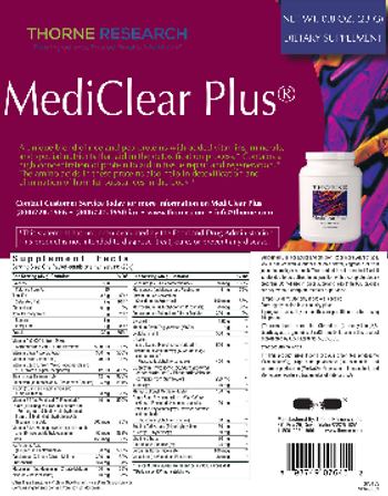 Thorne Research MediClear Plus - supplement