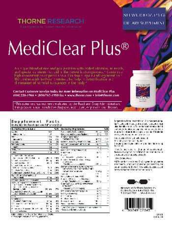 Thorne Research MediClear Plus - supplement