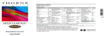 Thorne Research MediClear-SGS Chocolate - supplement