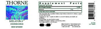 Thorne Research Melaton-3 - supplement