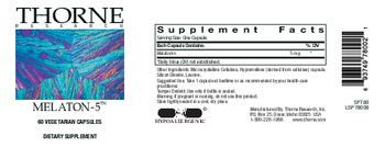 Thorne Research Melaton-5 - supplement
