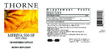 Thorne Research Meriva 500-SF - supplement