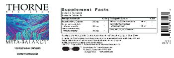 Thorne Research Meta-Balance - supplement