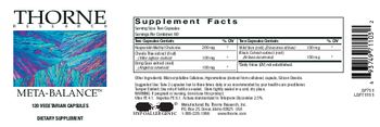 Thorne Research Meta-Balance - supplement