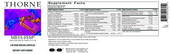 Thorne Research Meta-Fem - supplement