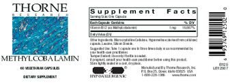 Thorne Research Methylcobalamin - supplement