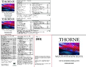 Thorne Research Multi-Vitamin Elite A.M. - supplement