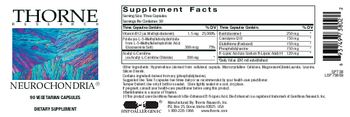 Thorne Research Neurochondria - supplement