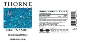 Thorne Research Niacinamide - supplement